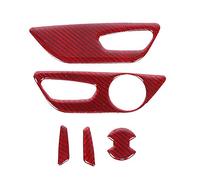 Embellecedor de la Cubierta del botón del Asiento de Fibra de Carbono para Fibra de Carbono autoadhesiva, Ligera y Duradera 2015-2019