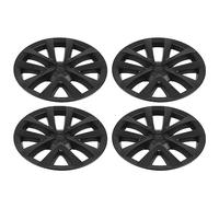 Embellecedor de la Cubierta del Cubo de la Rueda, Mejora la Estabilidad Cubierta de Borde Completo del Cubo de la Rueda para el Modelo 3 2017 a 2023 (negro mate)