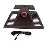 Embellecedor de la cubierta del panel de instrumentos del reloj del tablero Reemplazo de ABS rojo Marsala premium con cronómetro para 2010 a 2016 Incluye arnés y accesorio de (instrumento rojo