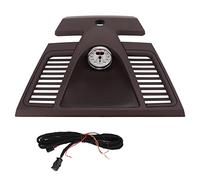 Embellecedor de la cubierta del panel de instrumentos del reloj del tablero Reemplazo de ABS rojo Marsala premium con cronómetro para 2010 a 2016 Incluye arnés y accesorio de (instrumento blanco)