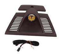 Embellecedor de la cubierta del panel de instrumentos del reloj del tablero Reemplazo de ABS rojo Marsala premium con cronómetro para 2010 a 2016 Incluye arnés y accesorio de (medidor amarillo)