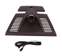 Embellecedor de la cubierta del panel de instrumentos del reloj del tablero Reemplazo de ABS rojo Marsala premium con cronómetro para 2010 a 2016 Incluye arnés y accesorio de (instrumento negro)