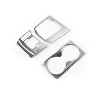 Embellecedor De La Tapa Del Portavasos Del Panel De La Palanca De Cambios Para Mazda CX-5 CX5 KF 2017 2018 2019 2020 2021 2022 2023 2024 IENQBVL(Plata)