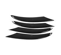 Embellecedor de luz antiniebla del parachoques del coche, 4 piezas de embellecedor de luz antiniebla delantera ABS negro de repuesto compatible con Mercedes-Benz C-Class W205 AMG-Line 2019+