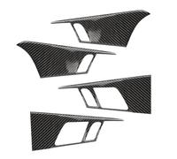 Embellecedor de manija de Puerta de Fibra de Carbono auténtica para Audi A4 B9 A4L 2017 2018.