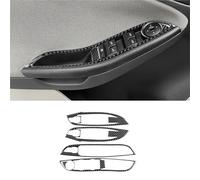 Embellecedor De Panel Botones Elevación De Ventana De Coche Para F&ord Para Focus SE RS ST Para Ecoboost 2012 2013 2014 2015 2016 2017 2018 LHD Molduras Interiores Automóviles(LHD Black Carbon)