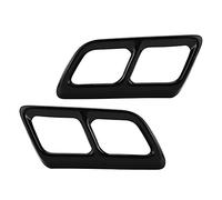 Embellecedor de punta de escape para XT6 2020-2021, marco de garganta trasera de acero inoxidable, cubierta de tubo de escape con acabado de alto brillo, reemplazo para XT6 2020 (Negro brillante)