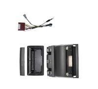 Embellecedor De Radio De 10.1 Pulgadas Fascia Marco para Estéreo Android 2 DIN Panel De Salpicadero con Cable para Mazda 2 para DEMIO 2002-2007 POMPOMPUR(with Cable)