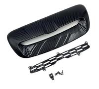 Embellecedor de salida aire Compatible With capó delantero motor ABS, compatible con Mini Cooper S R55 R56 R57 R58 R59 2007-2013, color negro brillante(Carbon Fiber Look)