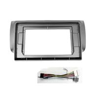 Embellecedor De Salpicadero Fascia para Radio De Coche 2 DIN De 10.1 Pulgadas Marco para Estéreo Y DVD para Nissan para Sentra para Sylphy 2012-2019 AJOHBM(Frame-Gray-Cord)