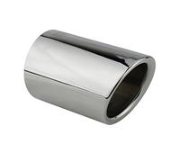 Embellecedor de Tubo de Escape 65mm Cola Escape Coche - Cola de Tubo de Escape cromo acero inoxidable pulido compatible con A1 8X A3 8P 8V Golf 6 VI 7 VII Polo 6R Beetle Sportsvan Plug&Play - L&P A292