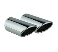 Embellecedor de Tubo de Escape Coche 2 piezas Cola de Escape Coche Acero Inoxidable Cromo Pulido Plug&Play compatible con Golf 7 VII Variant Touran 5T para 60mm - L&P A288