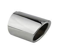 Embellecedor de Tubo de Escape Coche Cola de Escape Coche acero inoxidable espejo pulido cromo Cola de Tubo de Escape Plug Play compatible con A4 B9 8W A5 F5 para 65mm - L&P A284-1