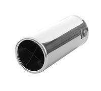Embellecedor de tubo de escape, tubo de escape, silencioso, deportivo, universal, de acero inoxidable pulido, tuning, deportivo, hasta 58 mm