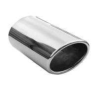 Embellecedor de tubo de escape, universal, de acero inoxidable, redondo, hasta 63 mm, cromado AutoHobby