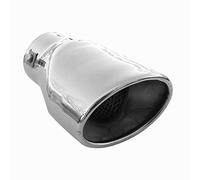 Embellecedor de tubo de escape, universal, silenciador, deportivo, ovalado, deportivo, embellecedor de acero inoxidable AutoHobby