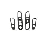Embellecedor Decorativo Para Panel Botones Elevalunas Coche Para Jeep Para Renegade 2016 2017 2018 2019 2020 2021 Etiqueta Engomada Interior Coche(Carbon Fiber texture)