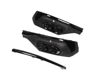 Embellecedor del Difusor del Tubo de Escape del Parachoques Trasero, Alerón Negro Brillante con Seguridad Mejorada para SQ5 Sportback 2021 y Posteriores, Apariencia (Anillo