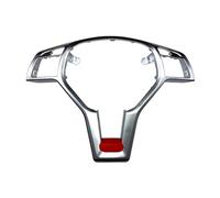 Embellecedor Del Marco Volante Para BENZ Para A/C/E/Para CLA/Para CLS/Para GLA Accesorios Coches Interior Decoracion(Silver - red)