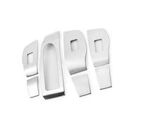 Embellecedor Del Panel De Ajuste De Elevación Del Interruptor Del Reposabrazos De La Ventana De La Puerta Del Coche Para Mazda 3 BP 2019 2020-2025 Autopartes(Plata)