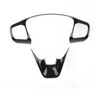 Embellecedor for volante de coche Ford Fiesta MK8 ABS fibra de carbono estilo ST cubierta estilo botón de control marco 2020 2019 2018 2017