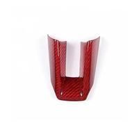 Embellecedor Forma U Volante Para 911 Y Para Macan | Para Panamera para Taycan 2019-2023 marco decorativo interior fibra carbono para coche(Carbon Fiber Red)