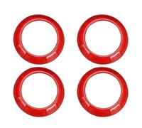 embellecedor interior coche Compatible Con Jeep Para Wrangler JK 2007 2008 2009 2010 Cubierta Salida Aire Acondicionado Coche Decoración Moldura Accesorios(Red)