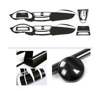 Embellecedor Interior Fibra Carbono Para Benz Para CLS W219 2007 2008 2009 2010 Película Coche Etiqueta Interior Consola Central Engranaje Tablero Manija Puerta Aire Panel Elevación Interior Decoració