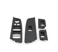 Embellecedor Interior LHD Para 5 Series G30 G31 F90 525i 530i 540i 2017-2020 Interior Coche Puerta Trasera Delantera Ventana Interruptor Elevación Panel Embellecedor Cubierta Decoración Interior(Black