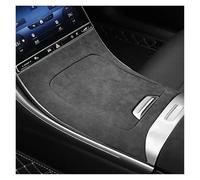 Embellecedor Interior para Benz Clase C W206 C200 2022 2023 Gamuza Consola Central Coche Cubierta Panel Cambio De Marchas Pegatina Decorativa Decoración Interior(Negro)
