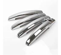 Embellecedor Manija Puerta Coche Fibra Carbono Cromada Para Opel Para Astra H 2004-2009 Para Astra J 2010-2015 Para Vauxhall autopartes(Plata)