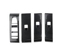 Embellecedor Marco Adhesivo Fibra Carbono Para BYD Para Atto 3 2022-2024 Cubierta Panel Elevalunas Coche Izquierda Y Derecha Coche Interior(izquierda)