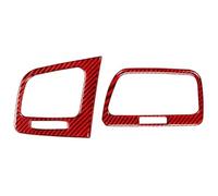 Embellecedor Marco Coche Pegatinas Para La Cubierta De Salida Aire Lateral Del Interior Coche Para VW Para Golf 7 Mk7 2014-2019(Red Carbon fiber)