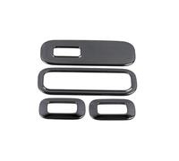 Embellecedor Marco Para Interruptor Elevalunas Cubierta Panel Botones Embellecedor Para Mercedes Para Benz A CLA Clase W177 V177 C118 W118 2019-2024 Interior Accesorios(Negro)