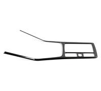 Embellecedor Panel Consola Para Q3 Para F3 2018-2022 Panel Cambio Marchas Coche Portavasos Cubierta Embellecedor Pegatina Marco ABS Carbono Decoración Interior(Brushed Black D)