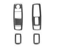 Embellecedor Panel Interruptores Ventana Para Dodge Para Charger 2015-2023 | Decoración interior, accesorios de fibra de carbono para automóviles(Black Type 2)