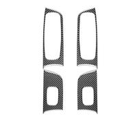 Embellecedor Panel Interruptores Ventanas Para Dodge Para Charger 2015-2023 | Decoración interior, fibra de carbono, accesorios para auto(Black Type 3)