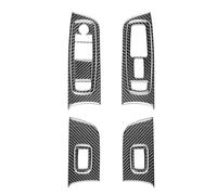Embellecedor Panel Interruptores Ventanas Para Dodge Para Charger 2015-2023 | Decoración interior, fibra de carbono, accesorios para auto(Black Type 1)