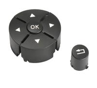 Embellecedor Para Interruptor De Botón Del Volante De Para Mercedes Para Benz Clase C E GLK W204 W207 W212 X204 Levas cambio en el volante(negro izquierdo)