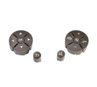 Embellecedor Para Interruptor De Botón Del Volante De Para Mercedes Para Benz Clase C E GLK W204 W207 W212 X204 Levas cambio en el volante(Marrón 1 par)