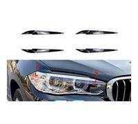 Embellecedor para párpados de Cejas de Faros Delanteros de Coche para BMW X5 F15 X6 F16 2014-2018 con Aspecto de Carbono (Normal/Aspecto de Carbono)