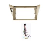 Embellecedor para Radio De 9 Pulgadas 2DIN con Sistema Estéreo Android para Mitsubishi para Lancer 9 CS 2000-2010 QAQMHVCVB(Frame A Cable)