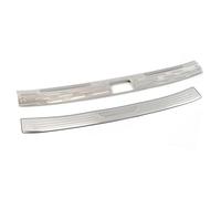 Embellecedor Parachoques Trasero Interior Y Exterior Acero Inoxidable para VW para Arteon 2017 2018 2019 2020 2 Unidades(Plata)