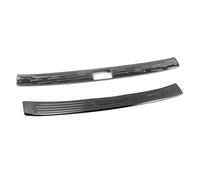 Embellecedor Parachoques Trasero Interior Y Exterior Acero Inoxidable para VW para Arteon 2017 2018 2019 2020 2 Unidades(Black)