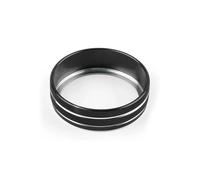 Embellecedor Perilla Aire Acondicionado Anillo Botón Ajuste Interruptor Control Climatización Para VW Para Tiguan Para Atlas Para T-roc Para Ateca Accesorios Para Interior Coche(Black)
