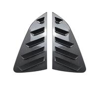 Embellecedor Persiana Trasera Coche Alerón Triangular para Ventana Trasera Kits Carrocería para VW para Polo Mk6 GTI TGI TSI MPI 2017 2018-2023 Trasero Alerón(Carbon Look)