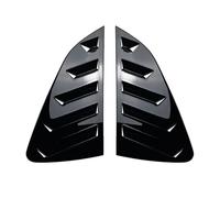 Embellecedor Persiana Trasera Coche Alerón Triangular para Ventana Trasera Kits Carrocería para VW para Polo Mk6 GTI TGI TSI MPI 2017 2018-2023 Trasero Alerón(Glossy Black)