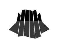 Embellecedor Pilar b Compatible Con Kia Para Forte 2019 2020 2021 2022 2023 Sedán 6 Piezas Postes Pilar Coche Ventana Columna BC Moldura Panel Decorativo Pegatina