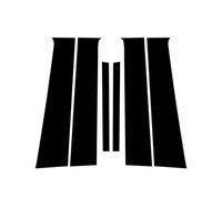 Embellecedor Pilar b Compatible Con Nissan Para Versa 2012-2019 6 Piezas Postes Pilar Coche Decoración Exterior Ventana Cubierta Embellecedora Accesorios Adhesivos Columna BC