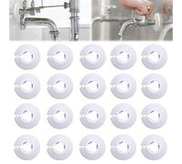 Embellecedor Radiador Cubre Radiadores Plásticos Blancos, 20 Rosetas Para Tuberias de Calefaccion Radiator, para Tubos de Calefacción Tuberias de Agua Superior e Inferior Fria y Caliente Tubos de Gas